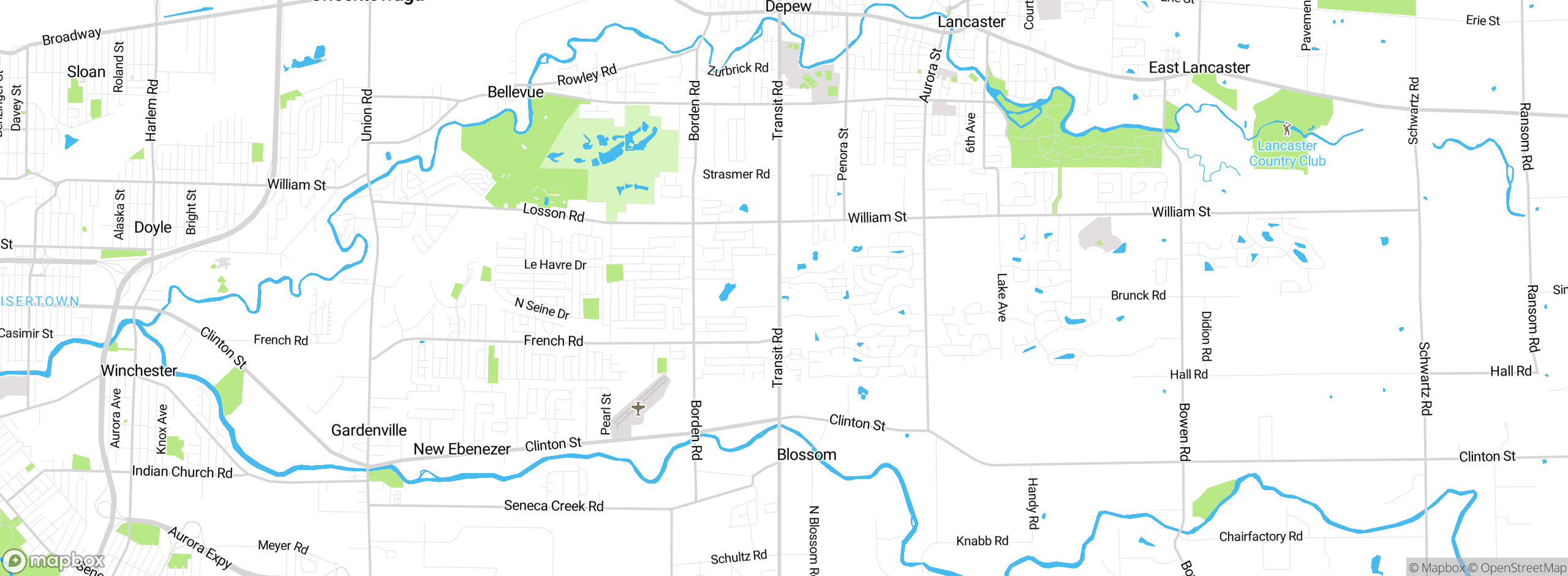 Map showing approximate location
