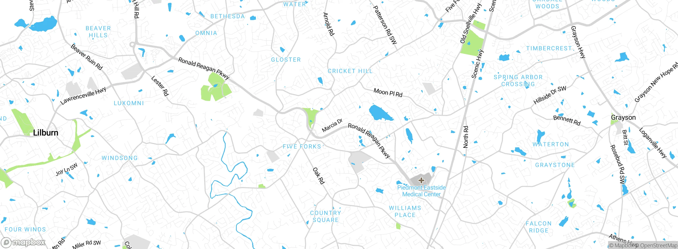 Map showing approximate location