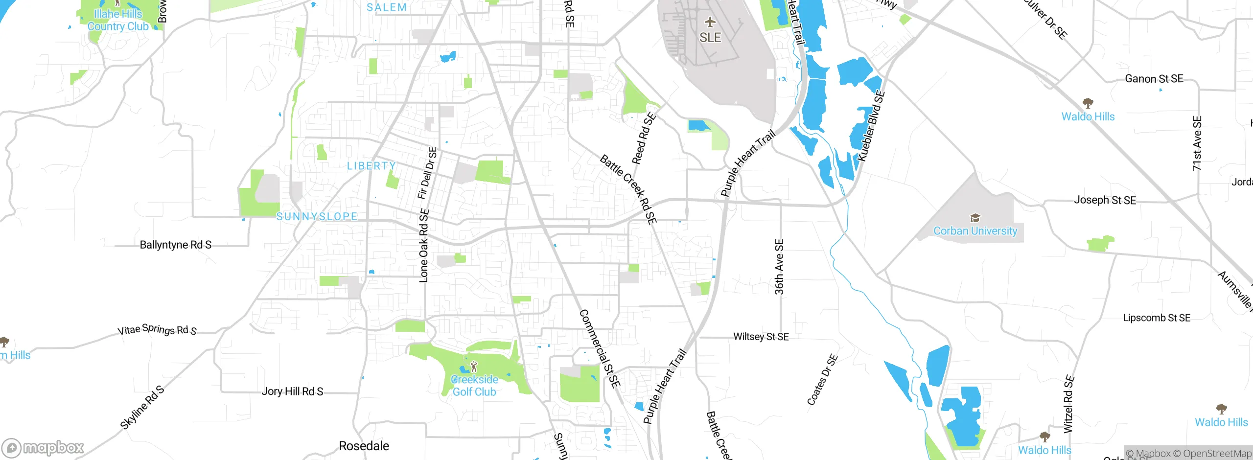 Map showing approximate location