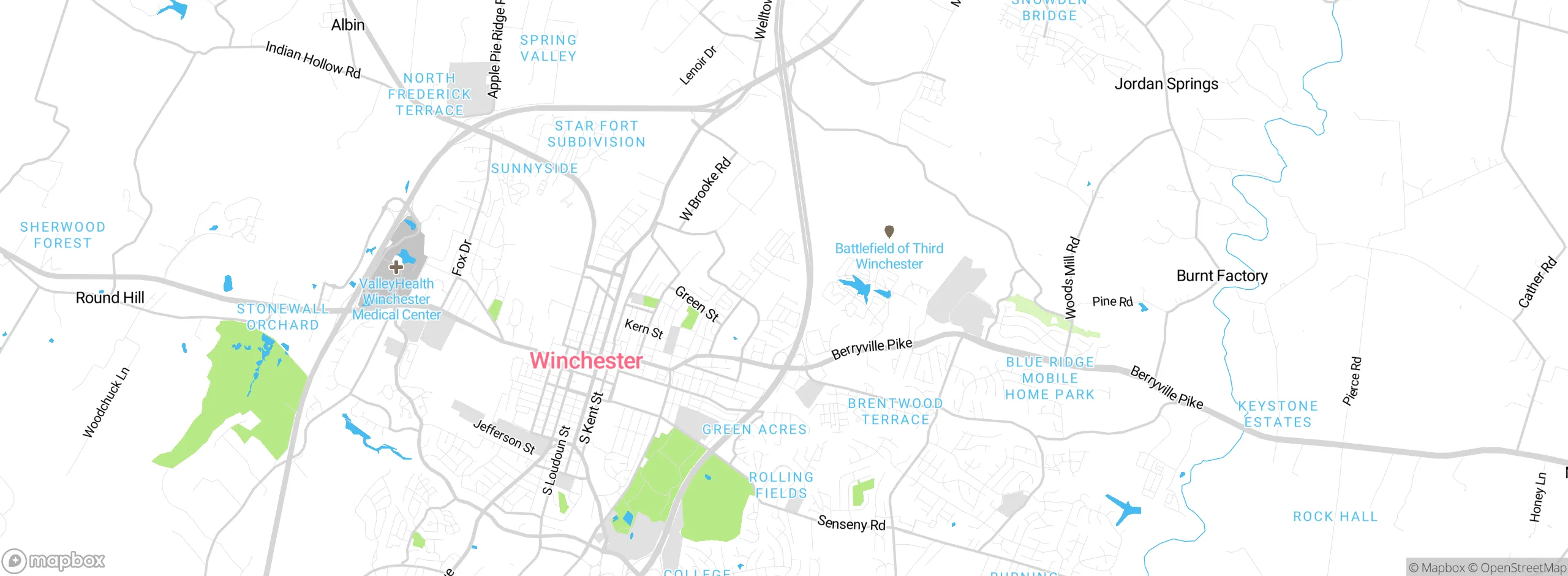Map showing approximate location