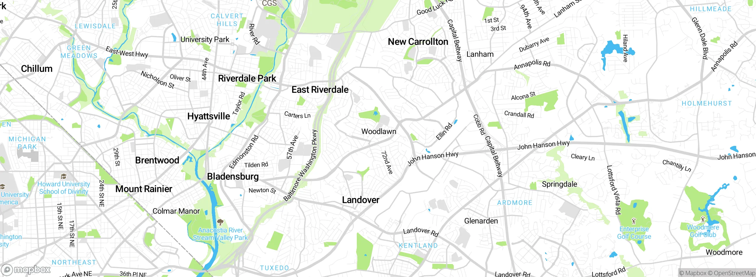 Map showing approximate location