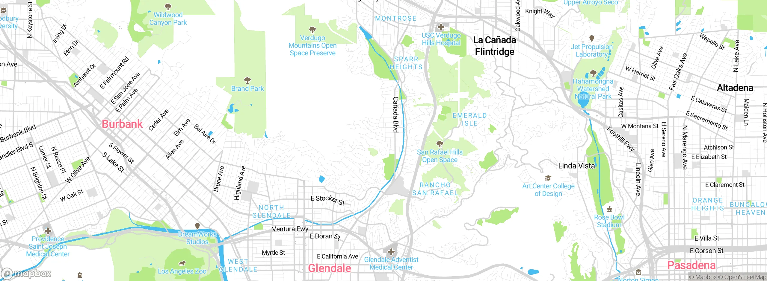 Map showing approximate location
