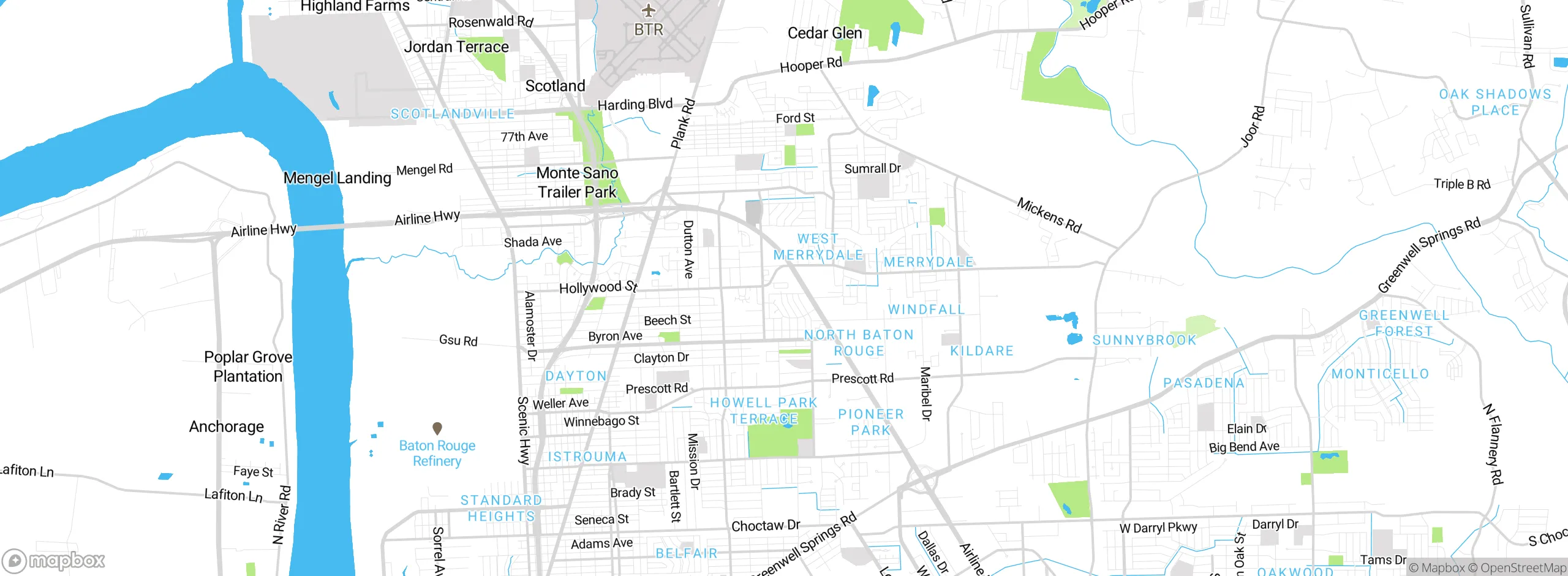 Map showing approximate location