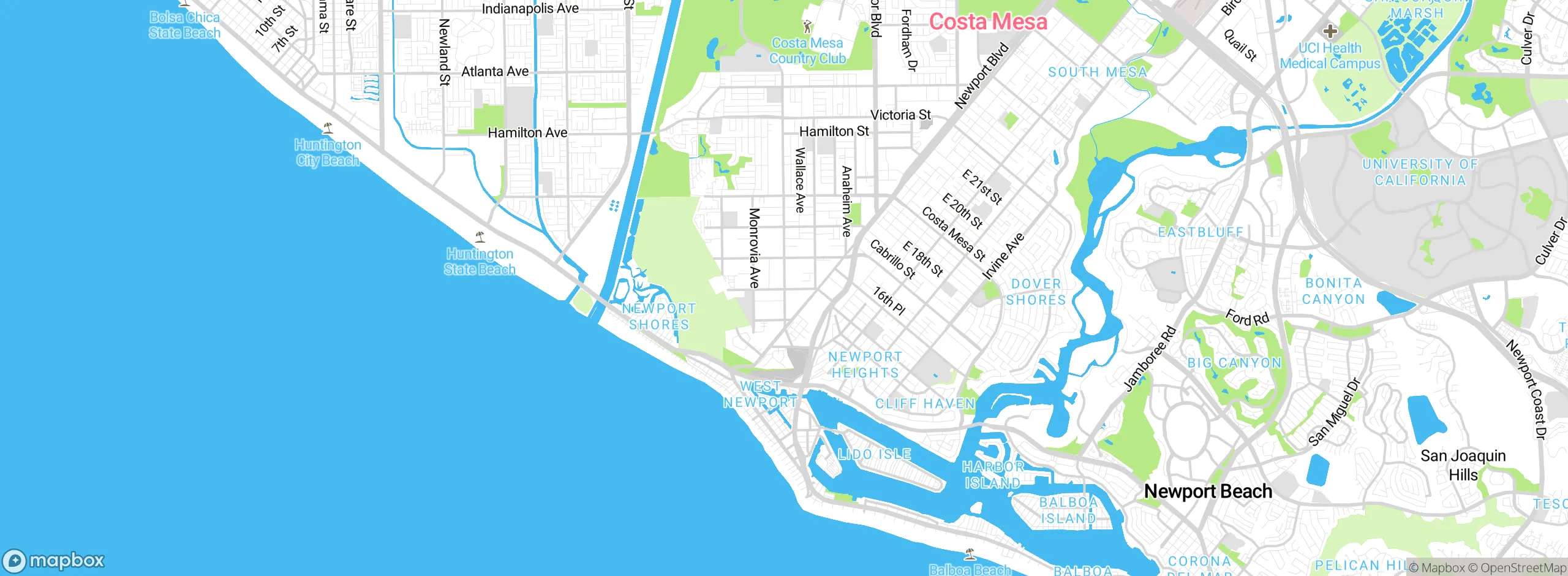 Map showing approximate location