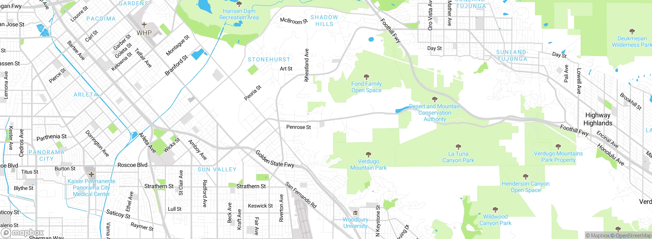 Map showing approximate location
