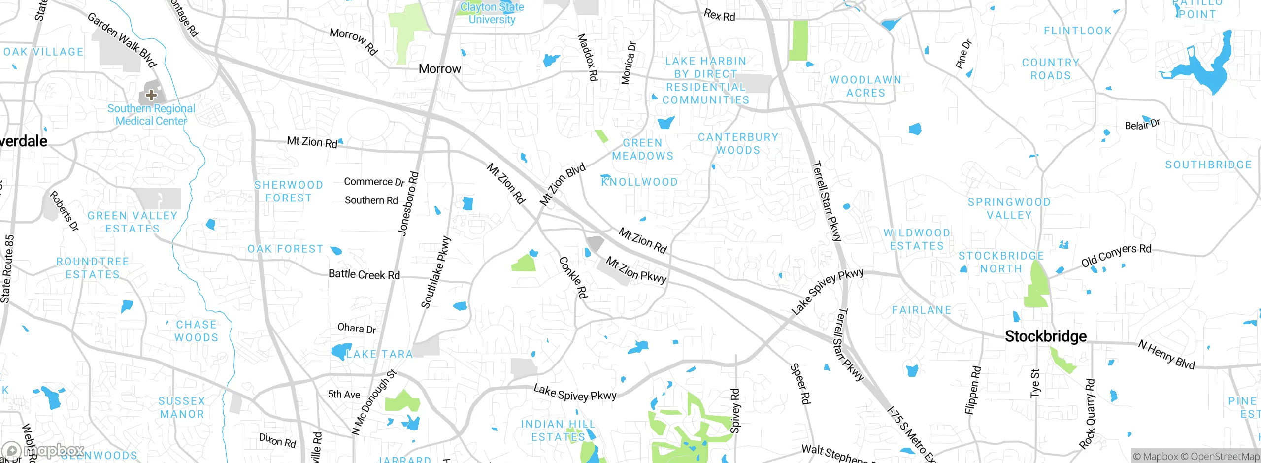 Map showing approximate location