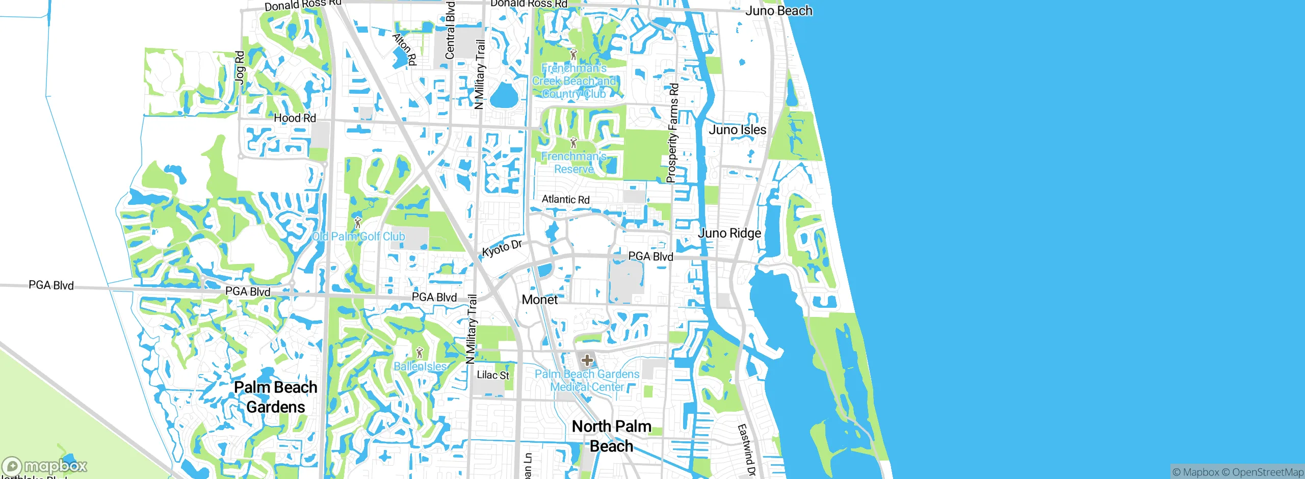 Map showing approximate location
