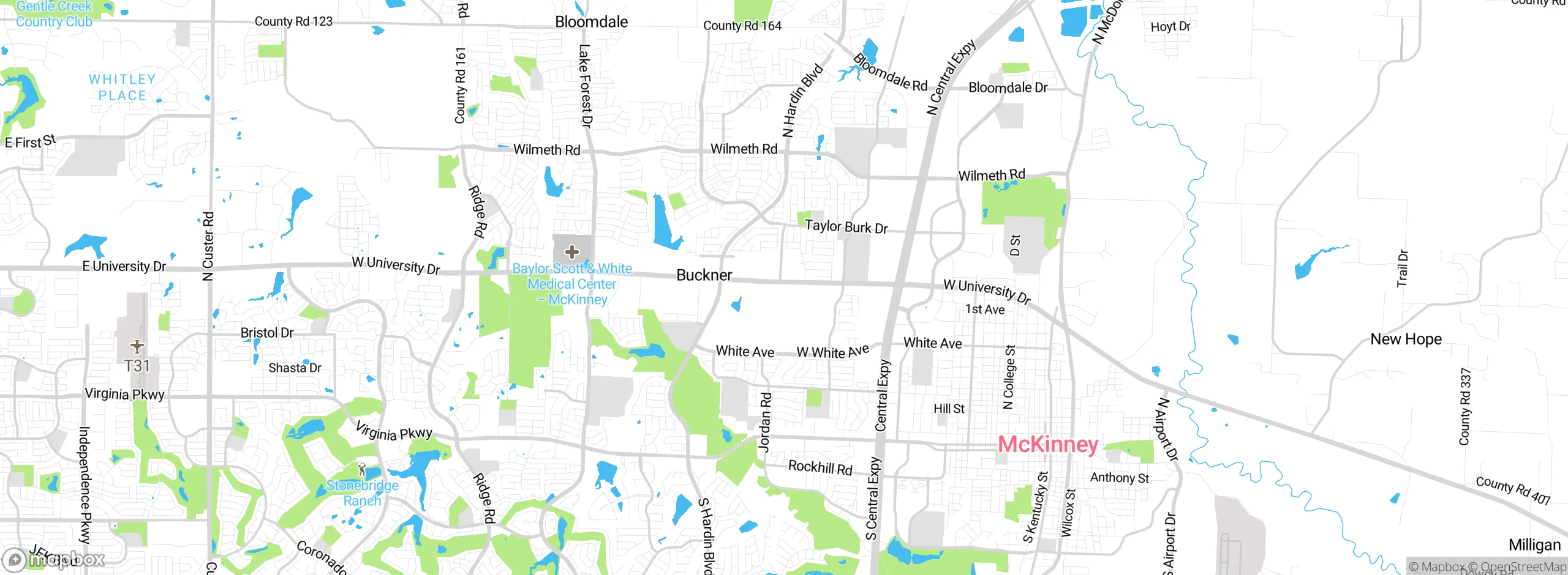 Map showing approximate location