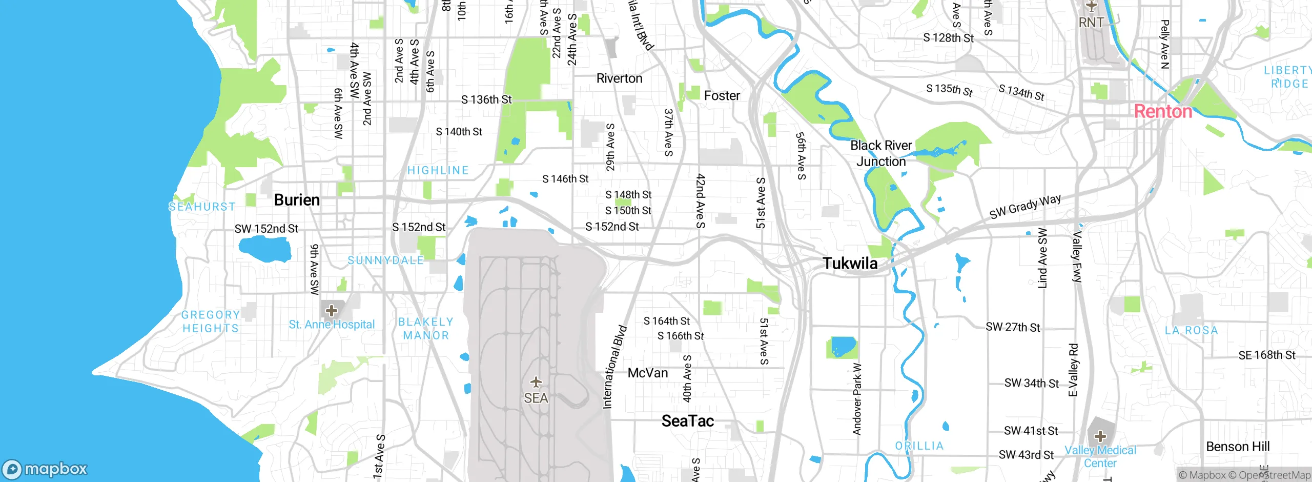 Map showing approximate location