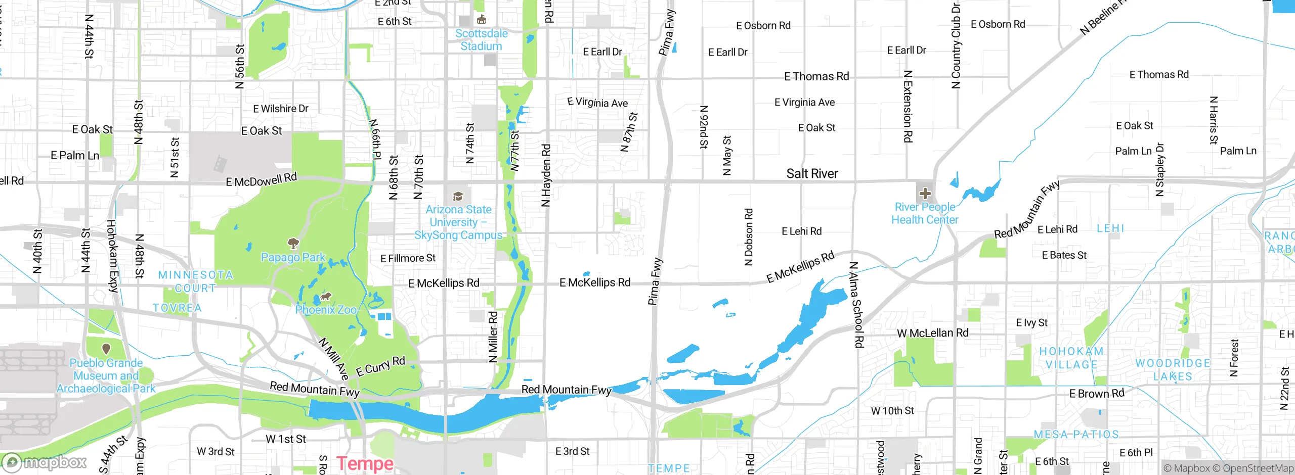 Map showing approximate location