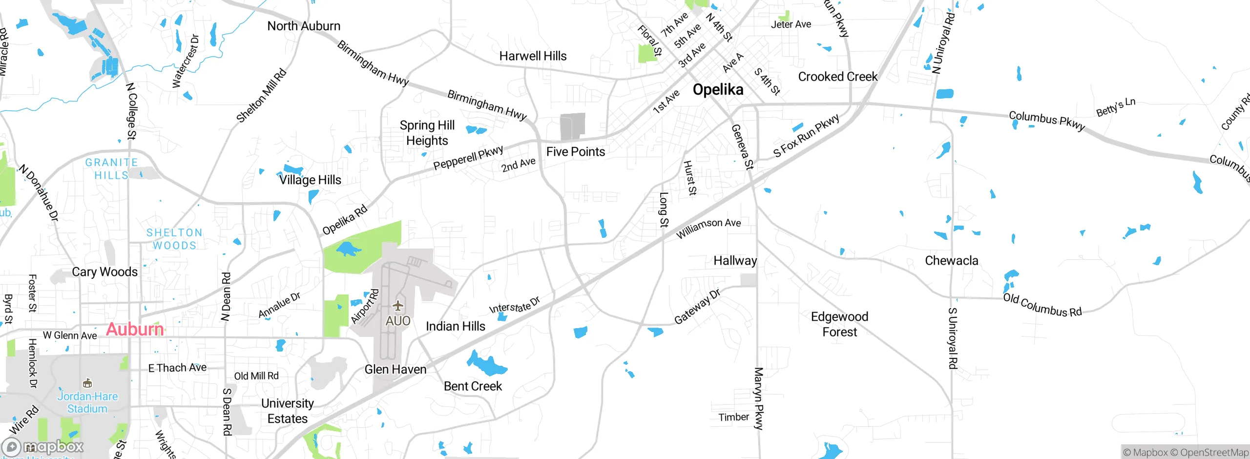 Map showing approximate location
