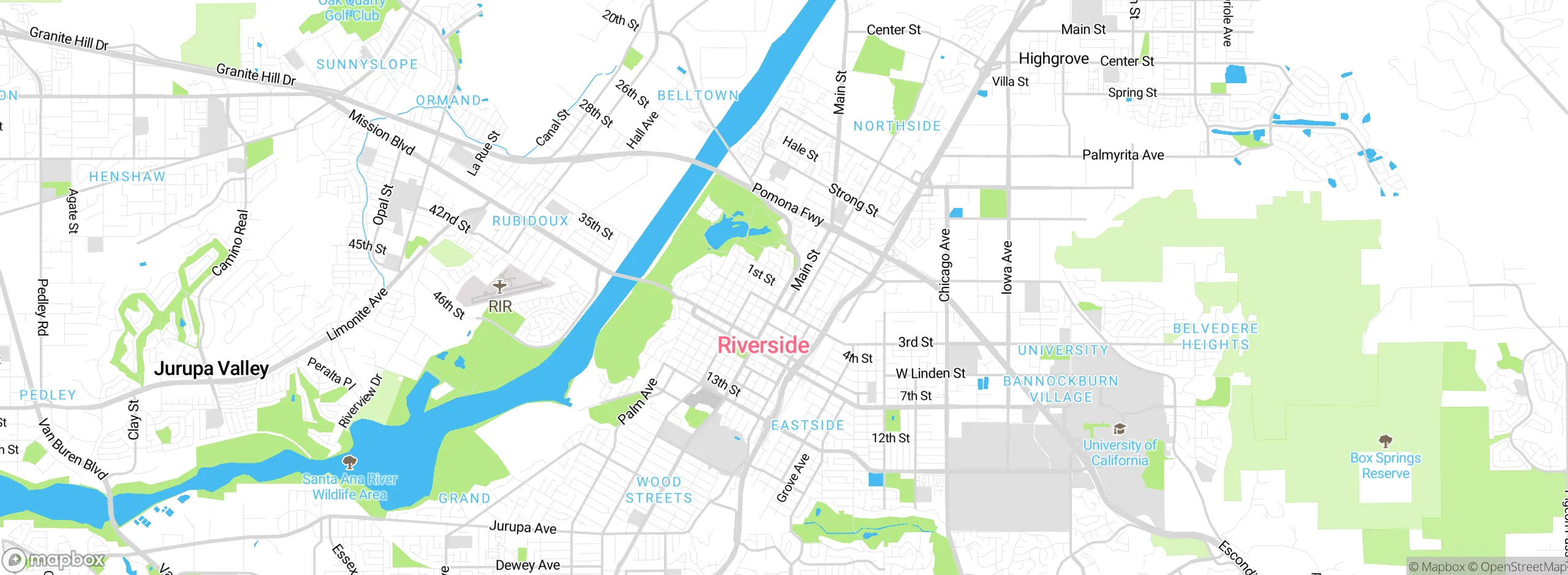 Map showing approximate location