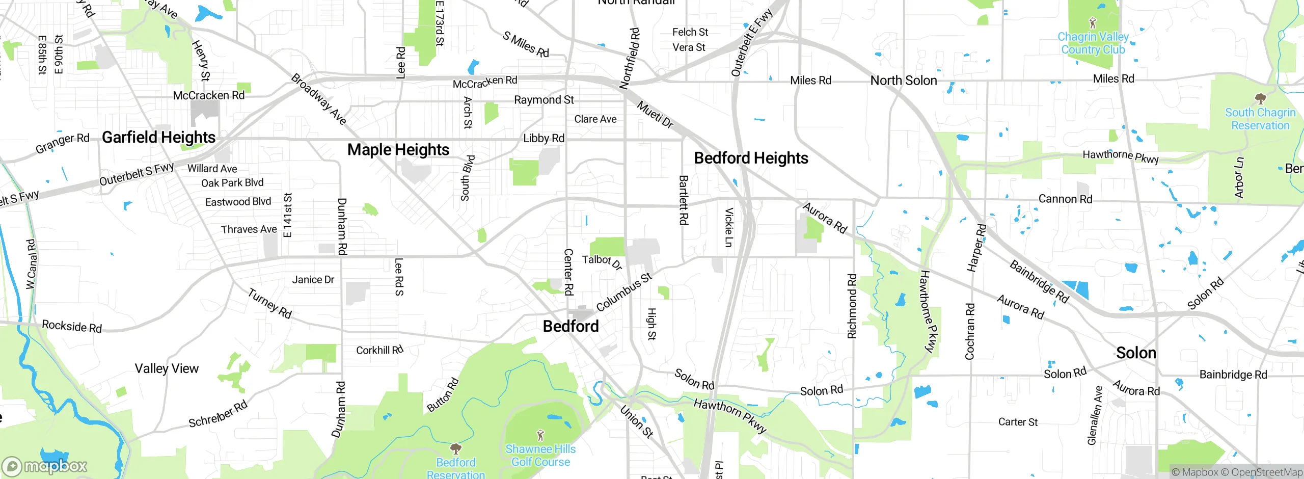 Map showing approximate location