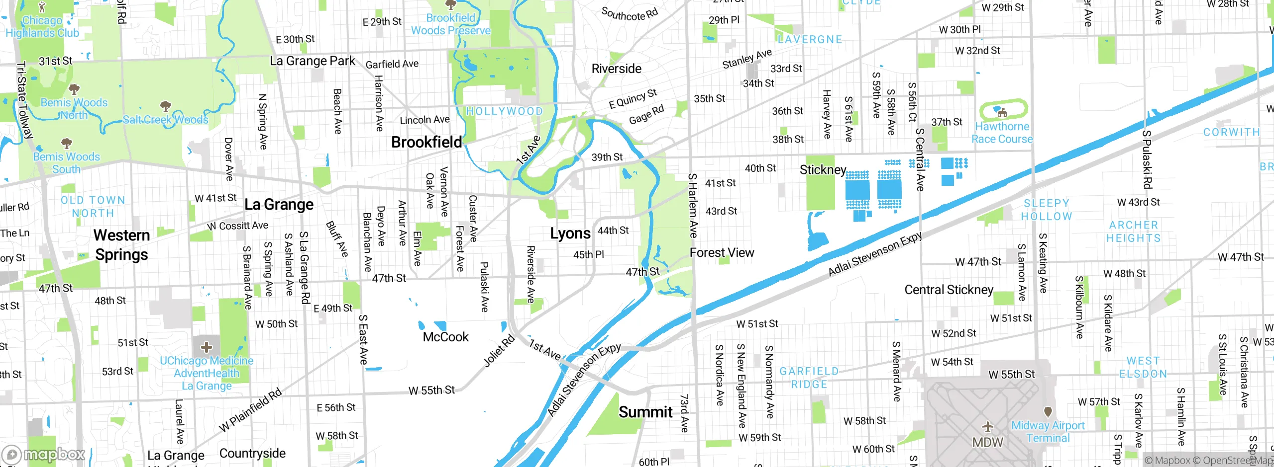 Map showing approximate location
