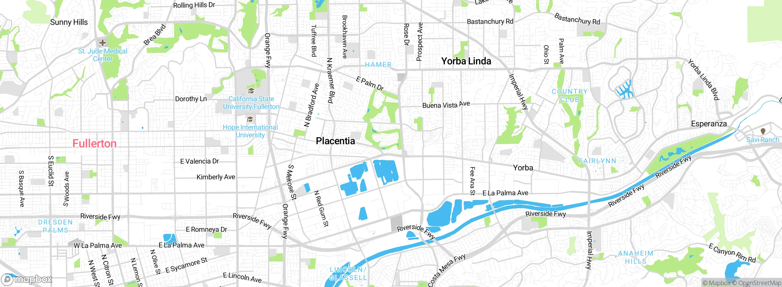 Map showing approximate location