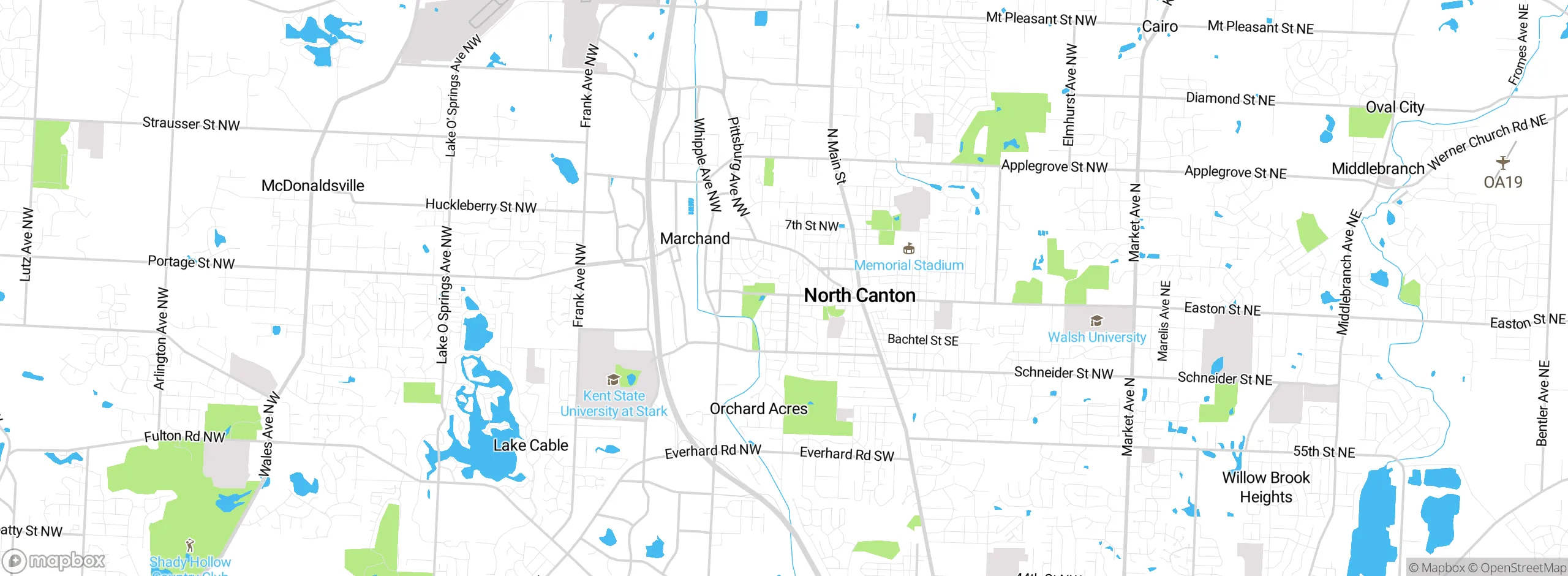 Map showing approximate location