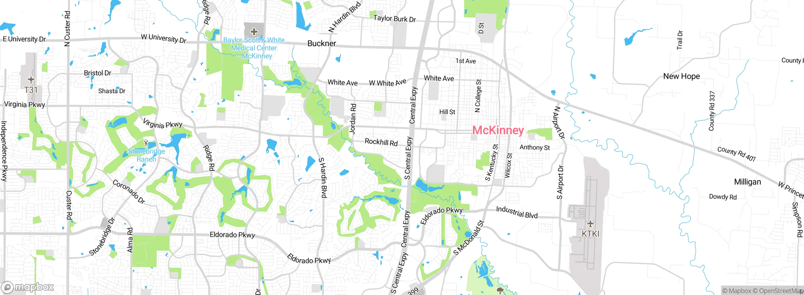 Map showing approximate location