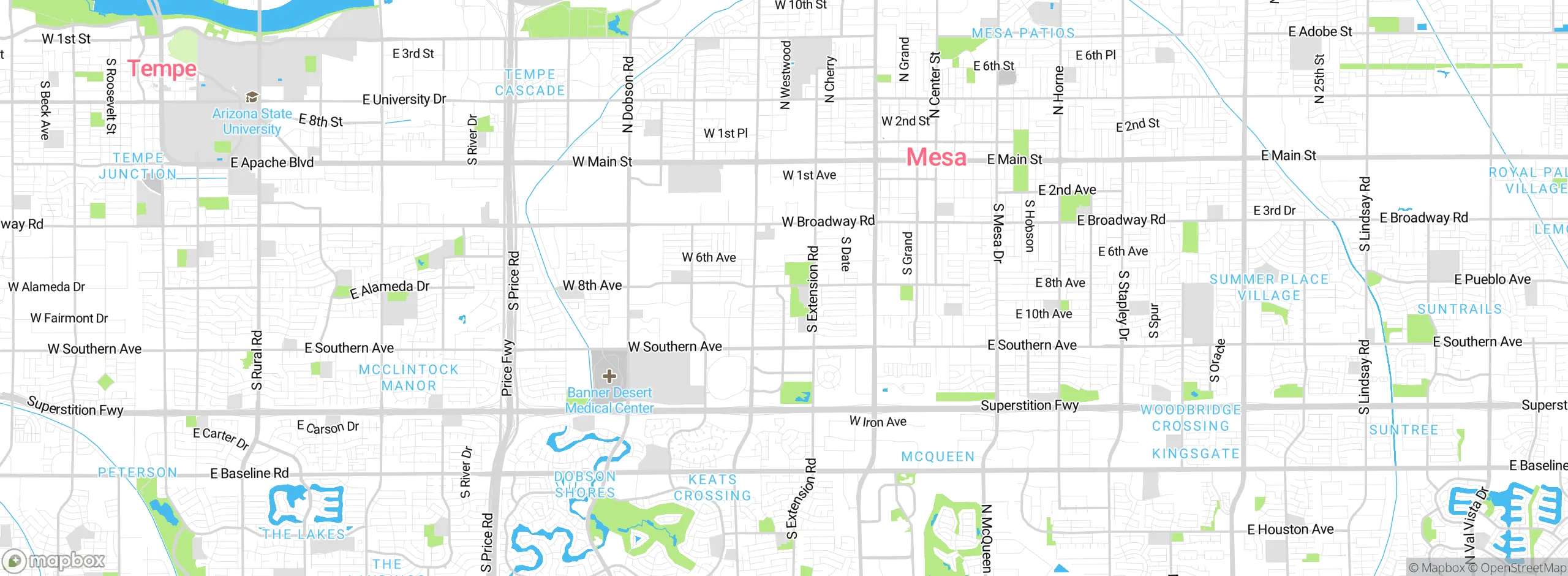 Map showing approximate location