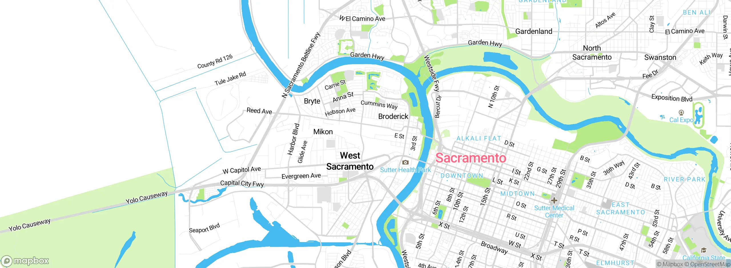 Map showing approximate location