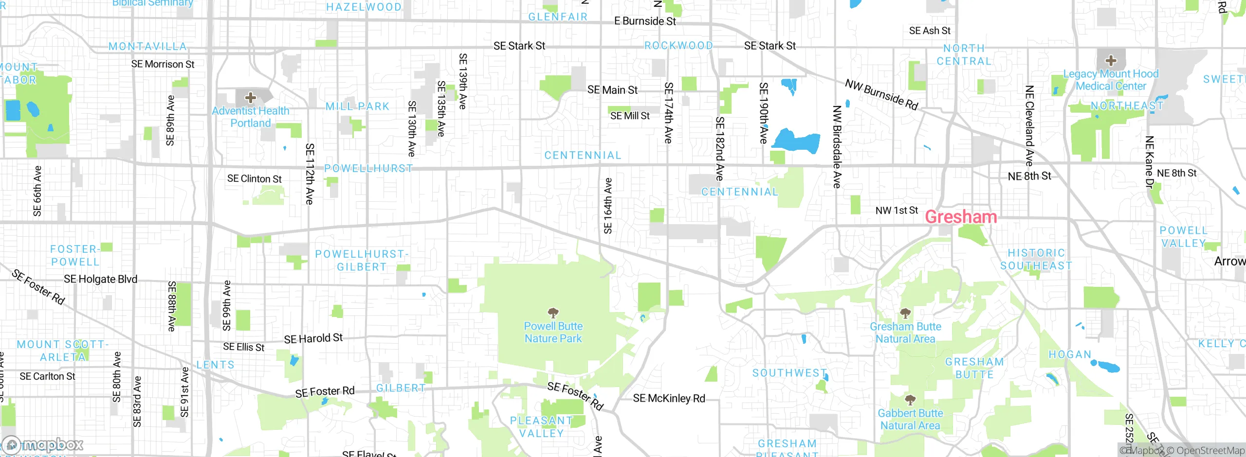 Map showing approximate location