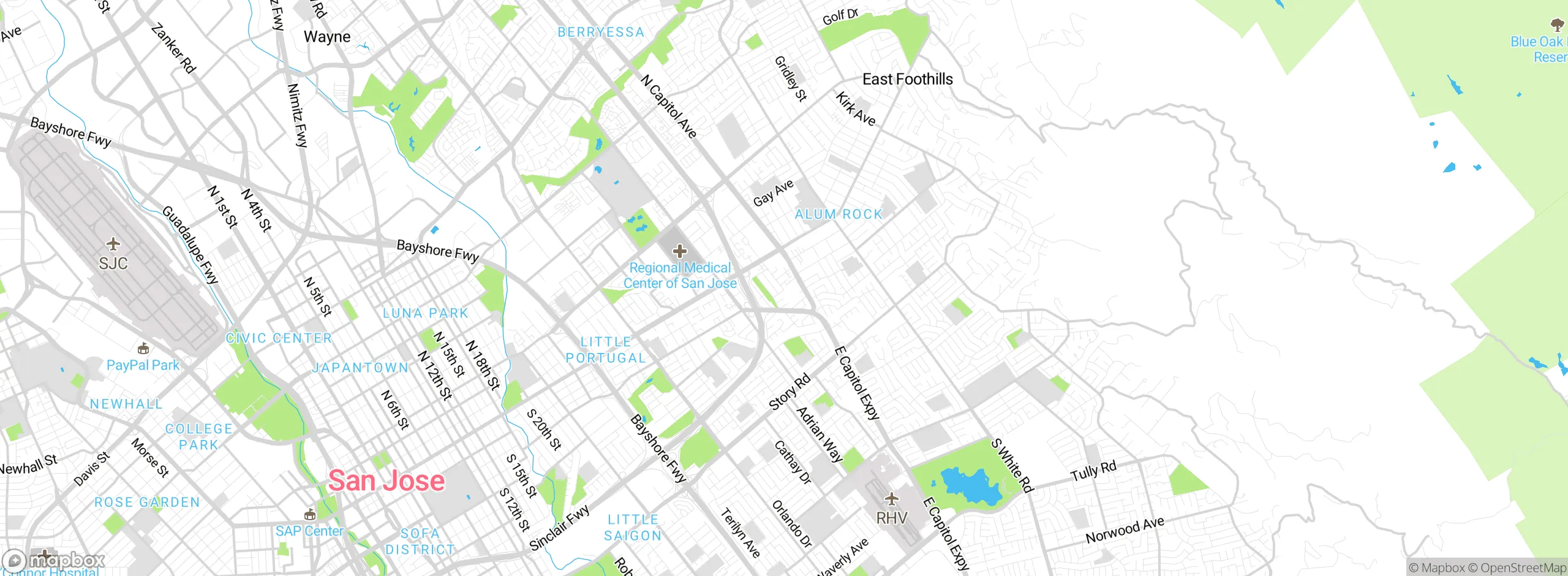 Map showing approximate location
