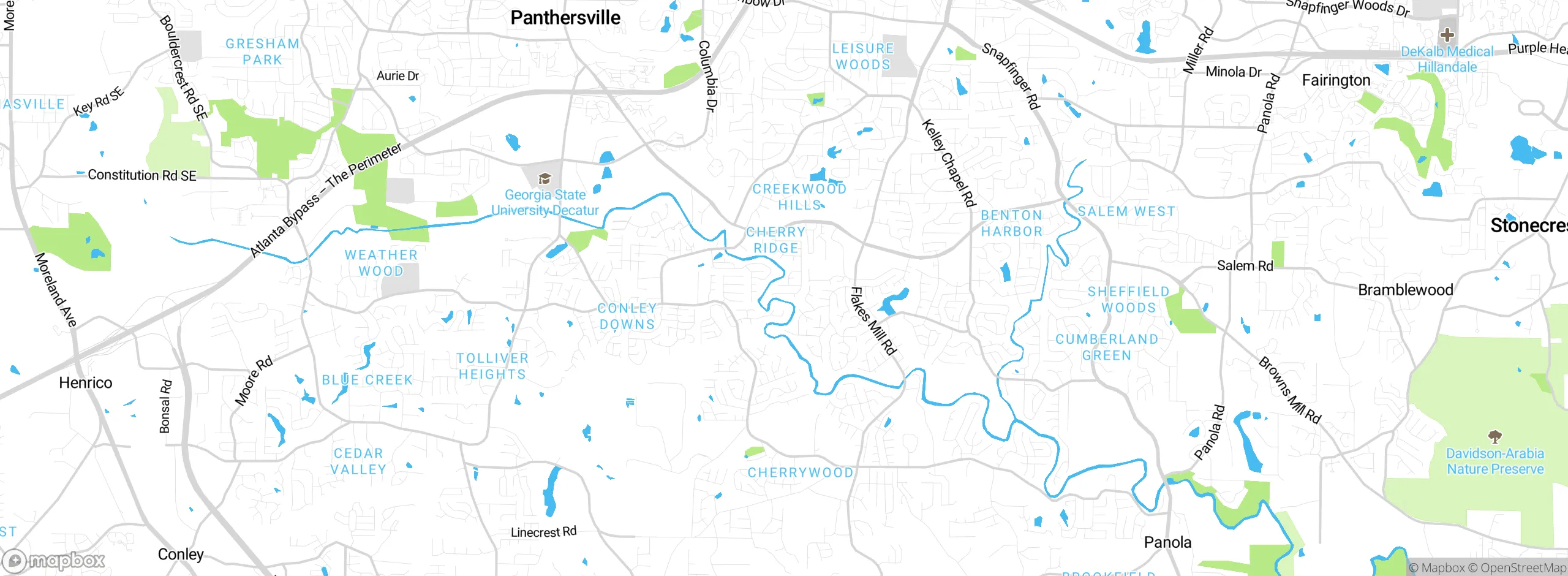 Map showing approximate location