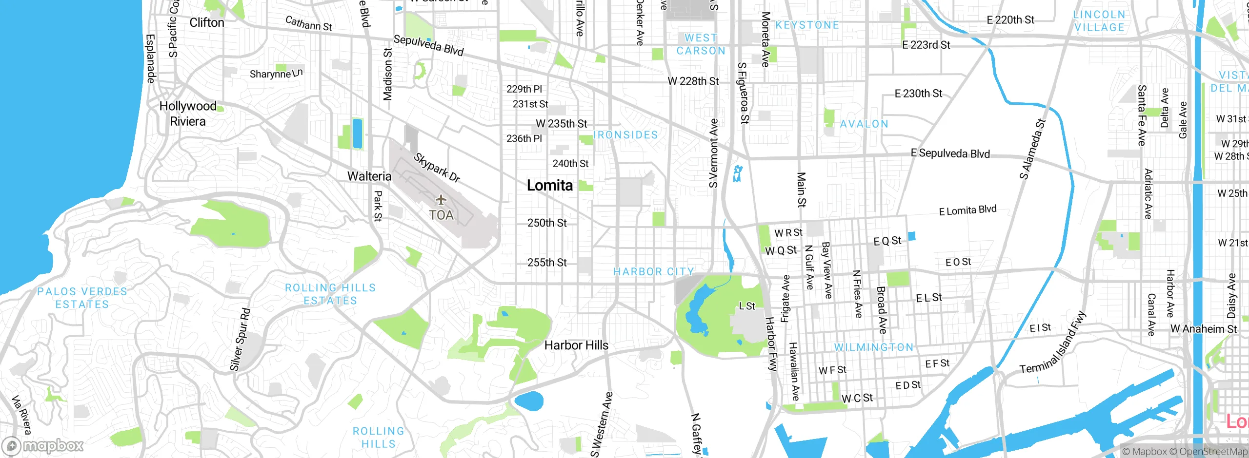Map showing approximate location