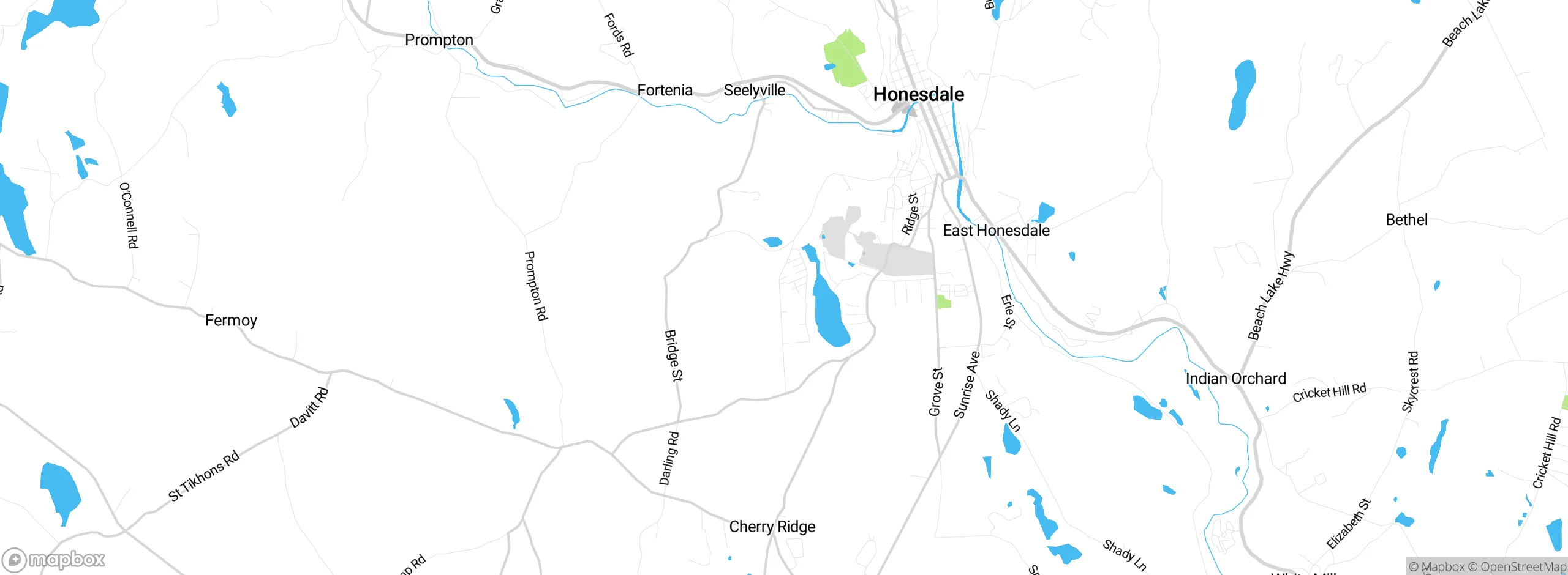 Map showing approximate location