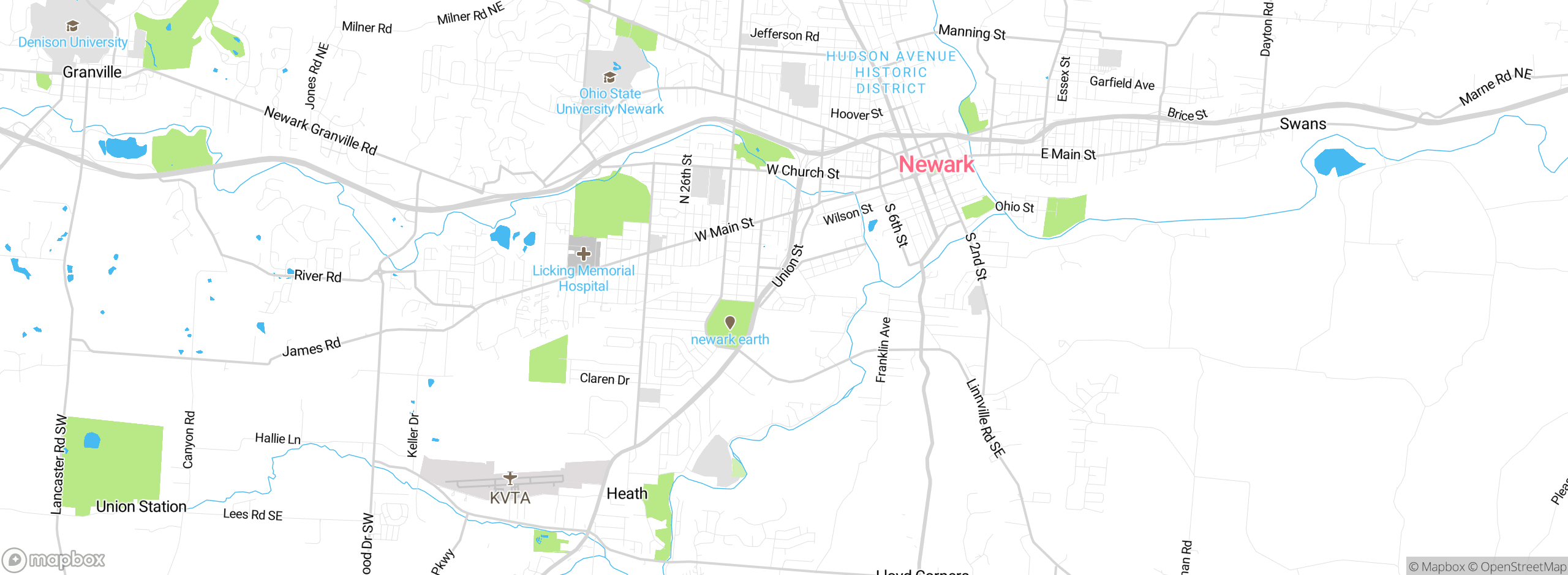 Map showing approximate location