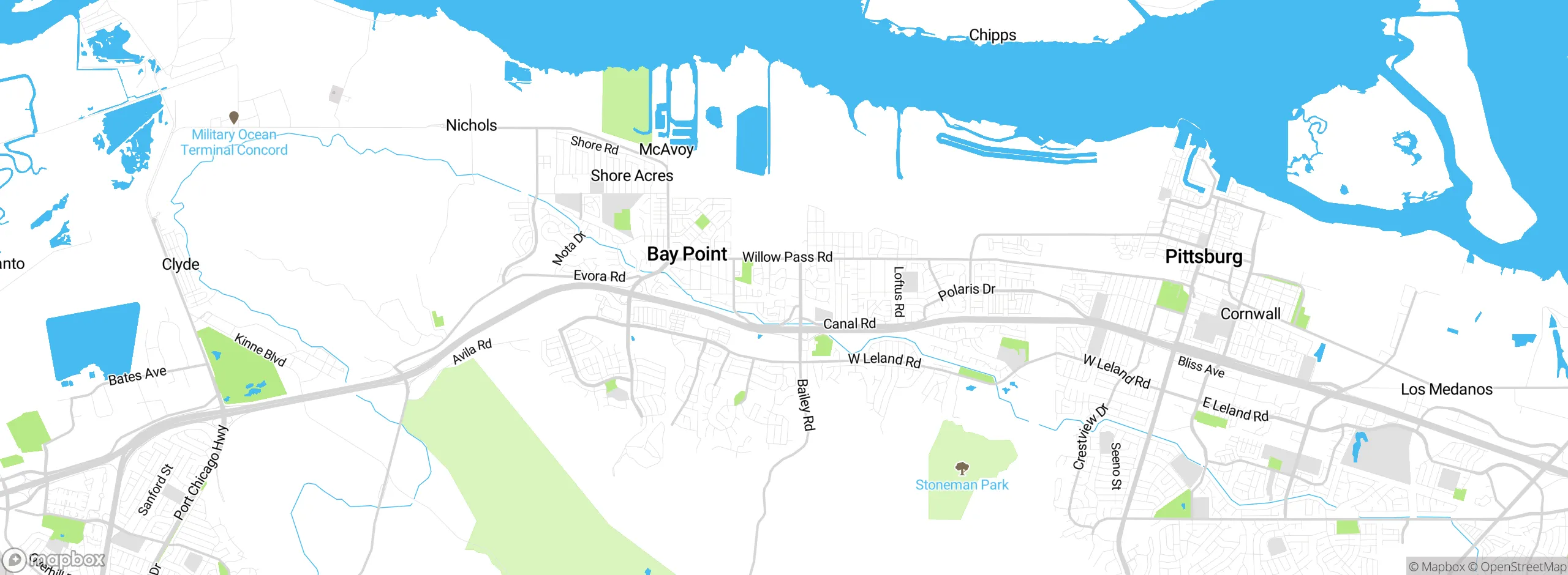 Map showing approximate location
