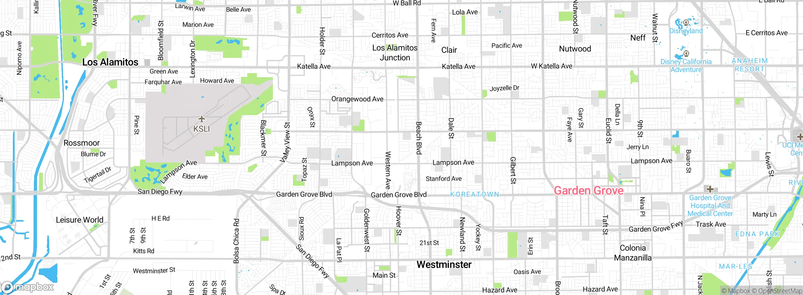 Map showing approximate location