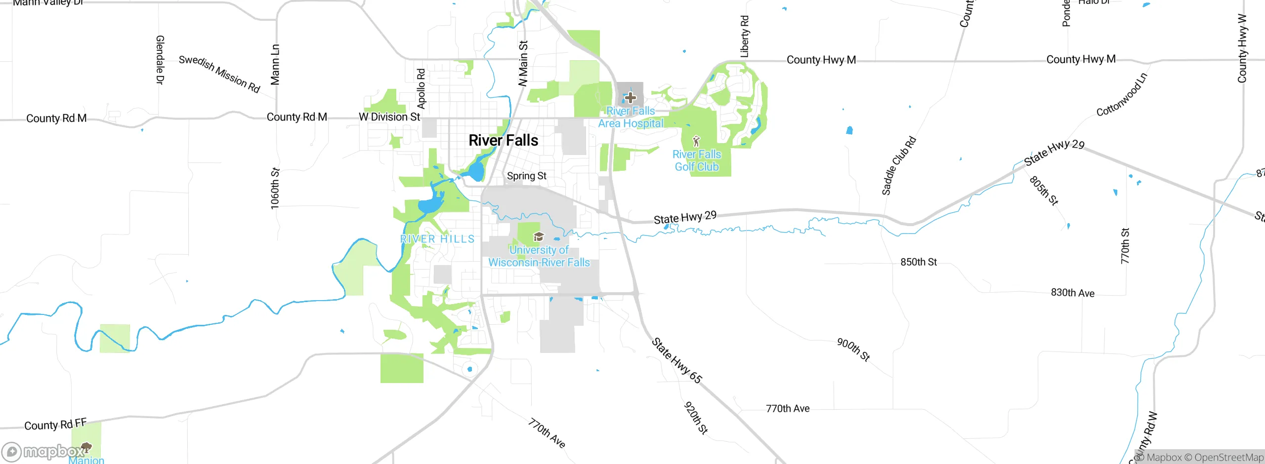 Map showing approximate location