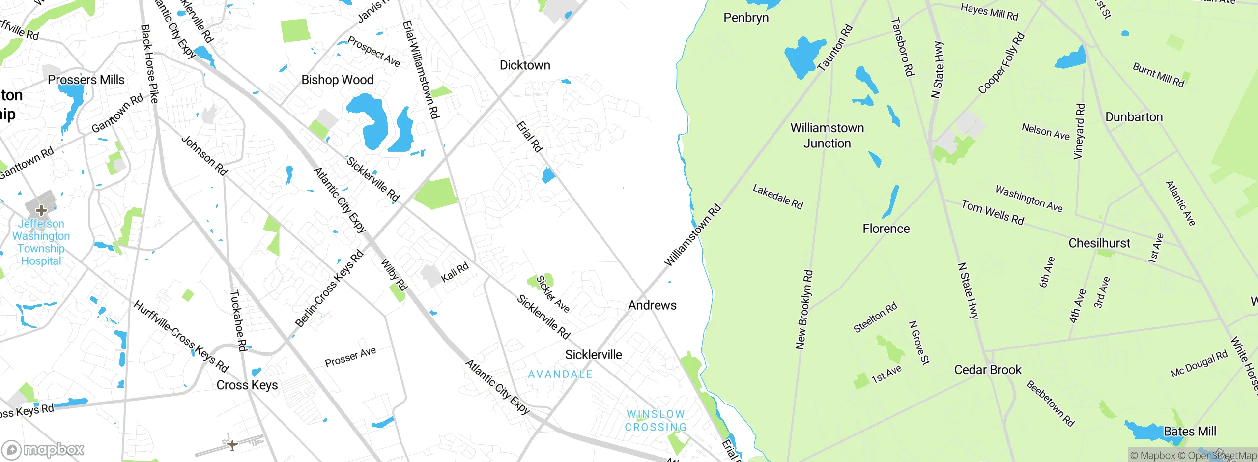 Map showing approximate location