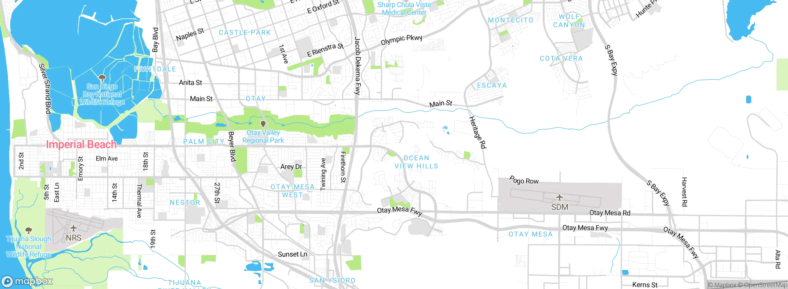 Map showing approximate location
