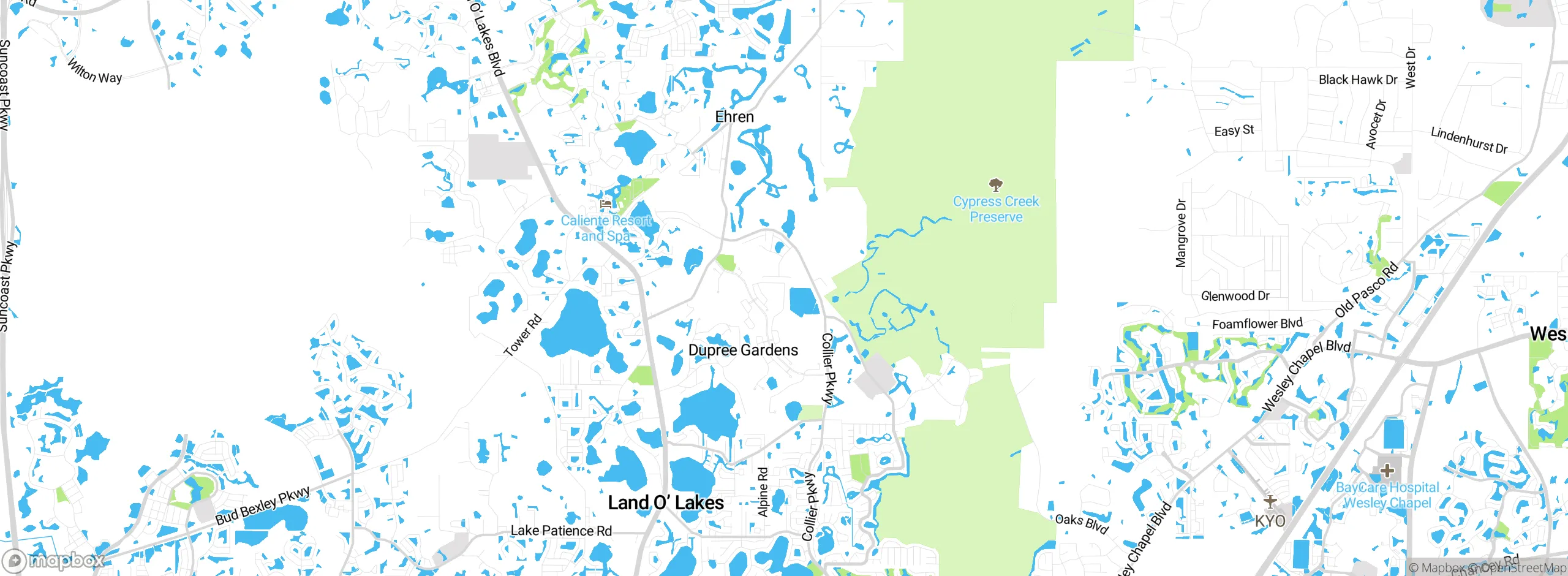Map showing approximate location