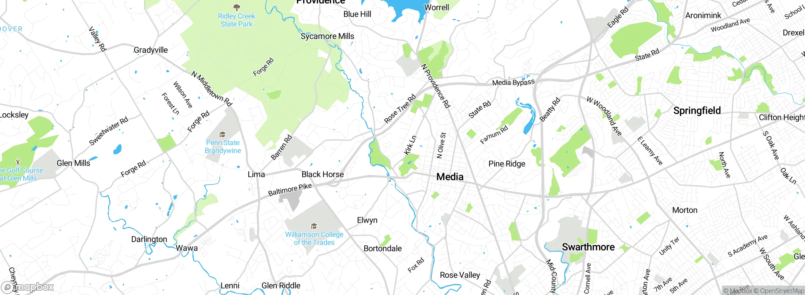 Map showing approximate location