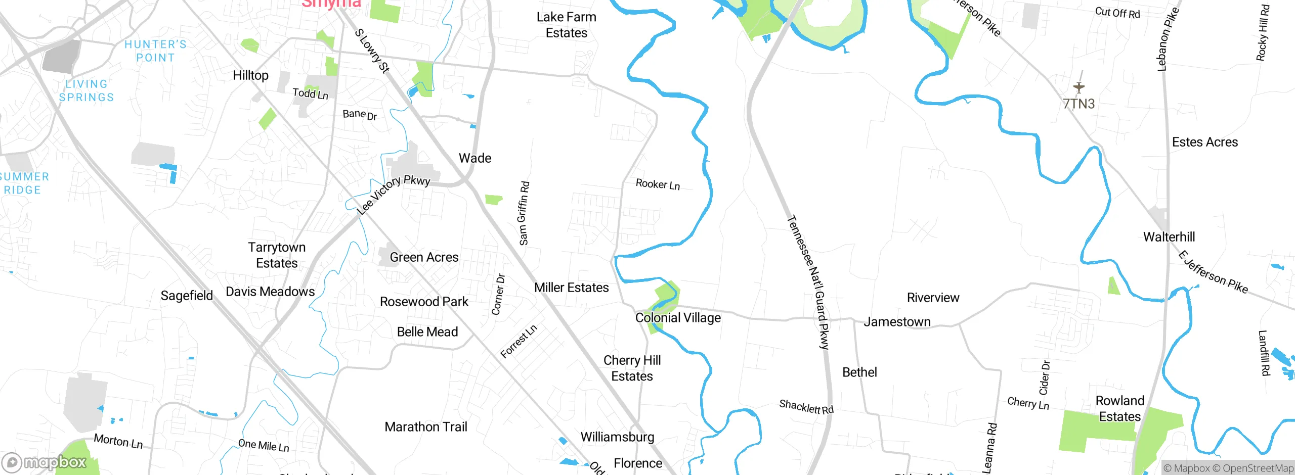 Map showing approximate location