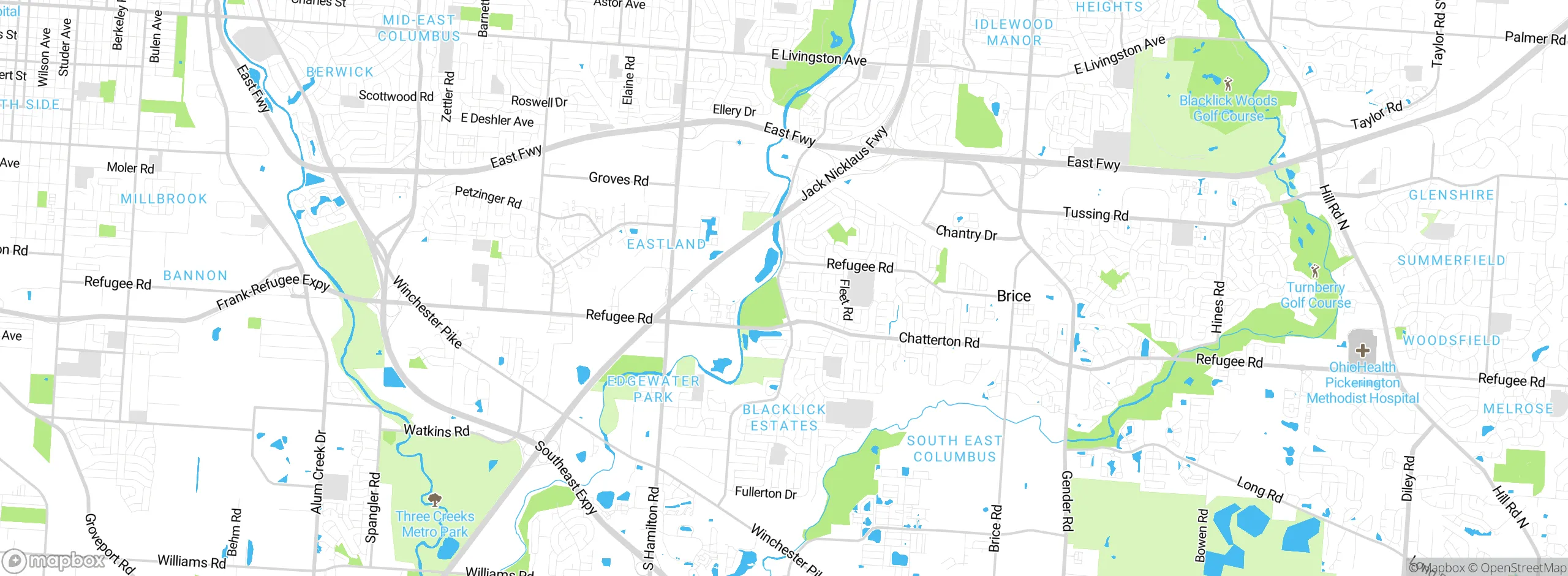 Map showing approximate location