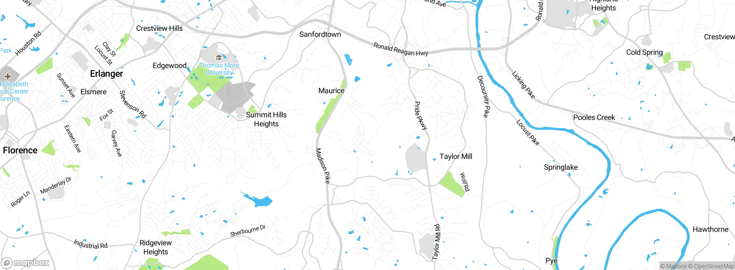 Map showing approximate location