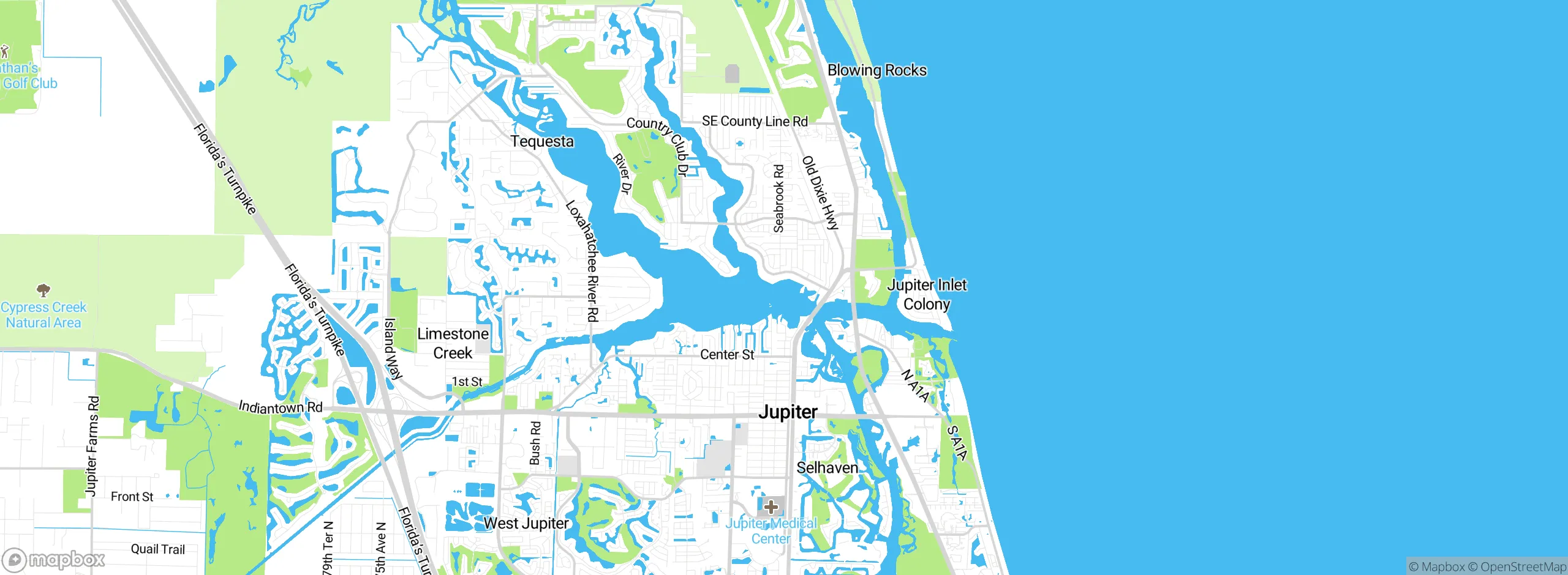 Map showing approximate location