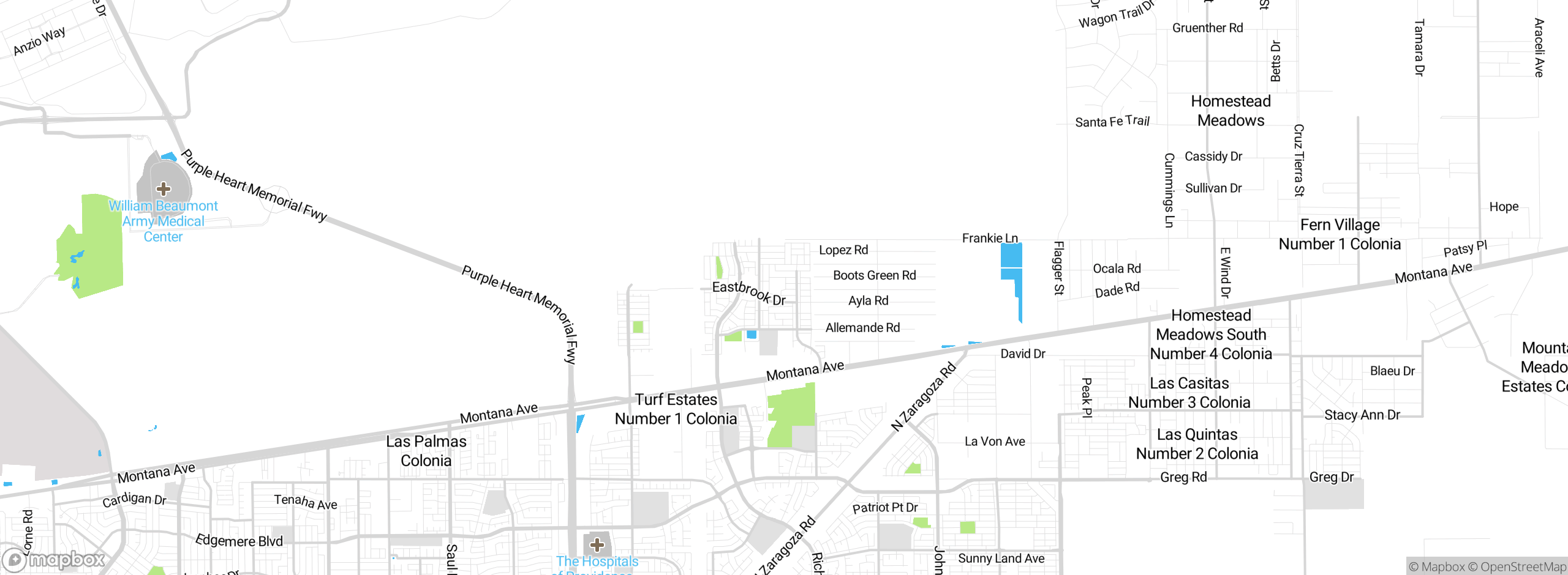 Map showing approximate location