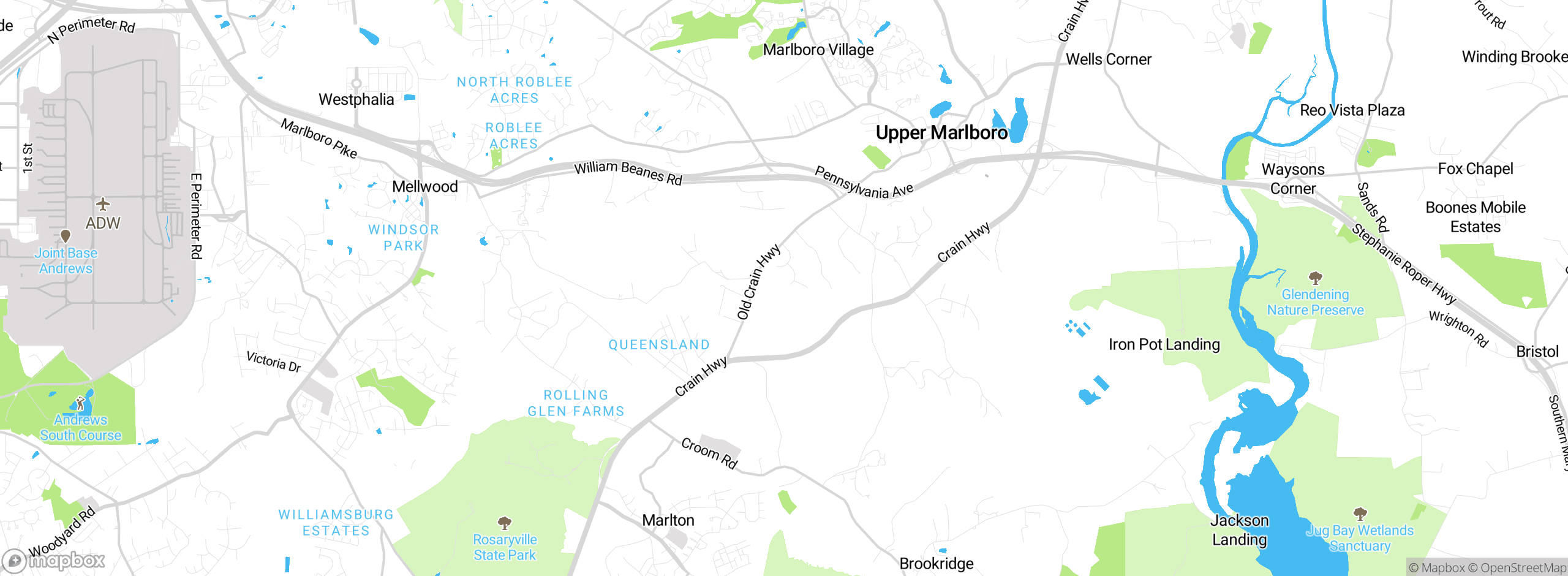 Map showing approximate location