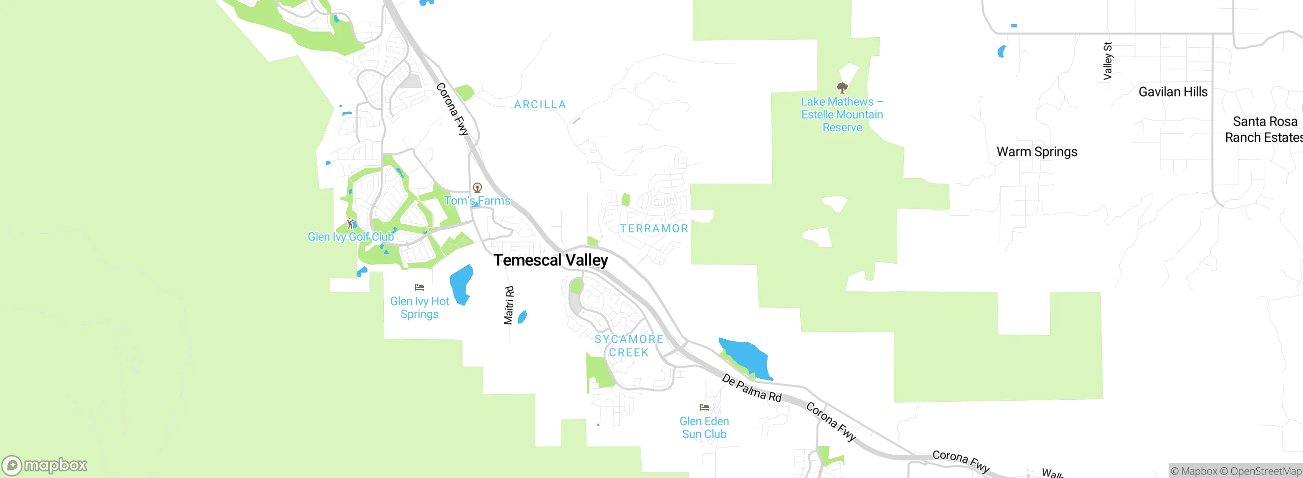 Map showing approximate location