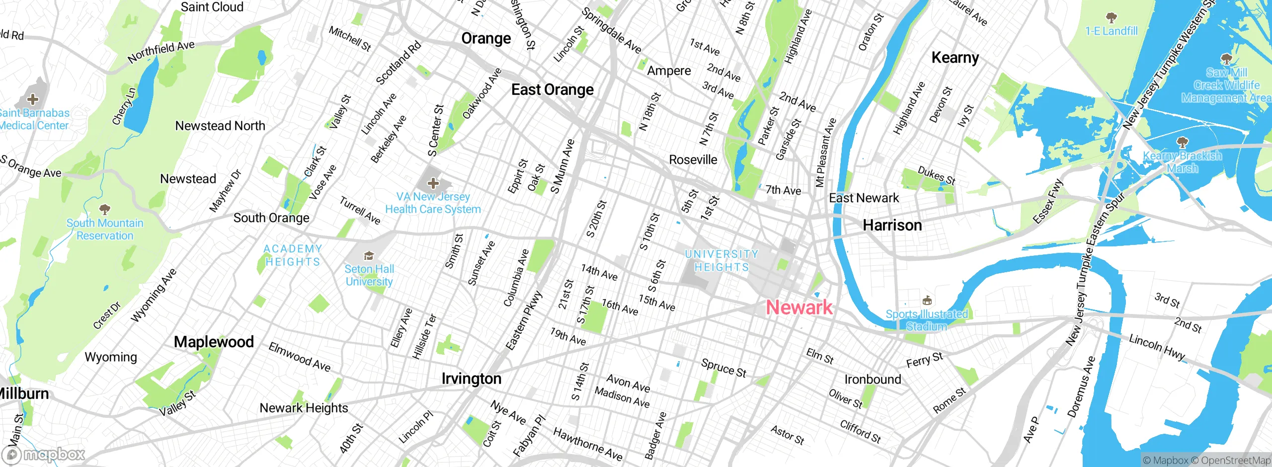 Map showing approximate location