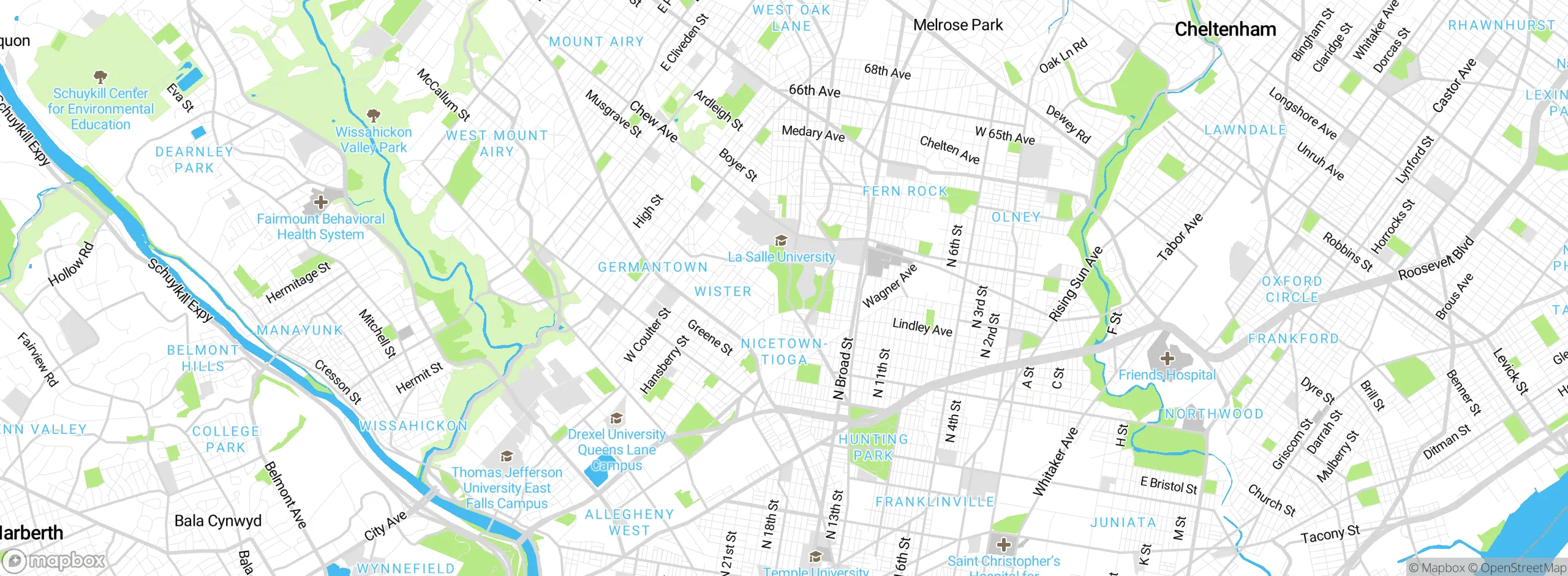Map showing approximate location