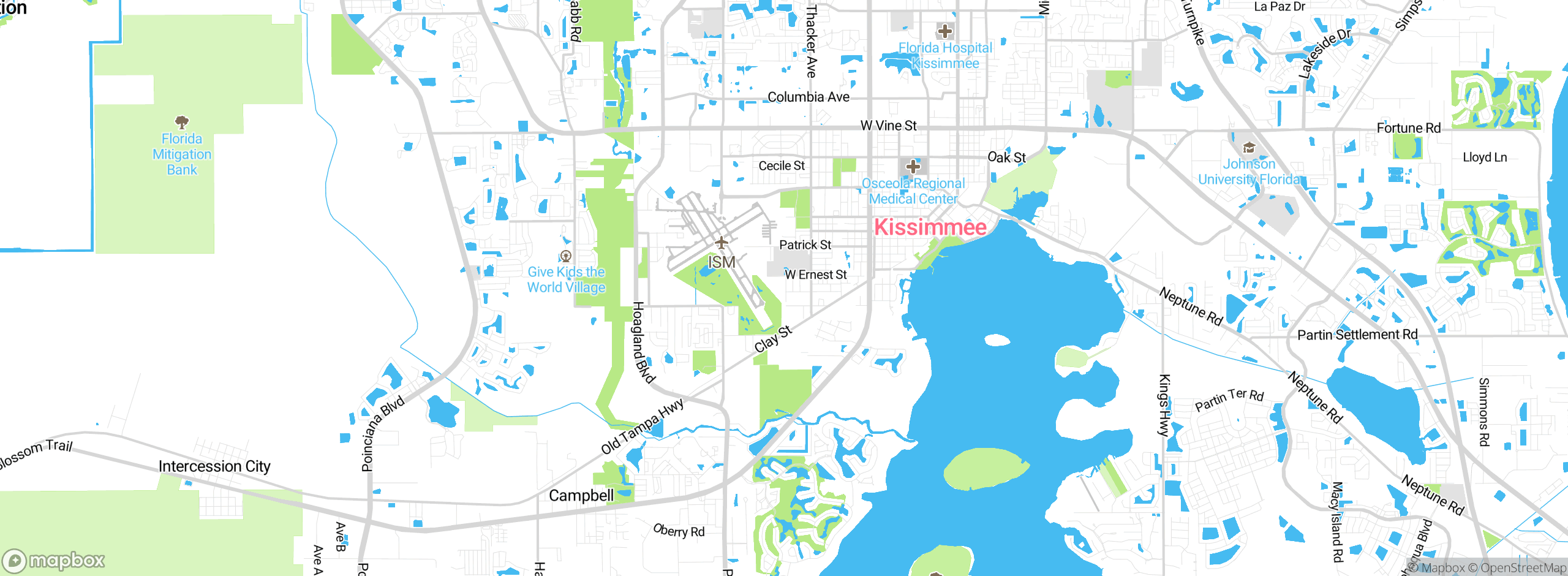 Map showing approximate location