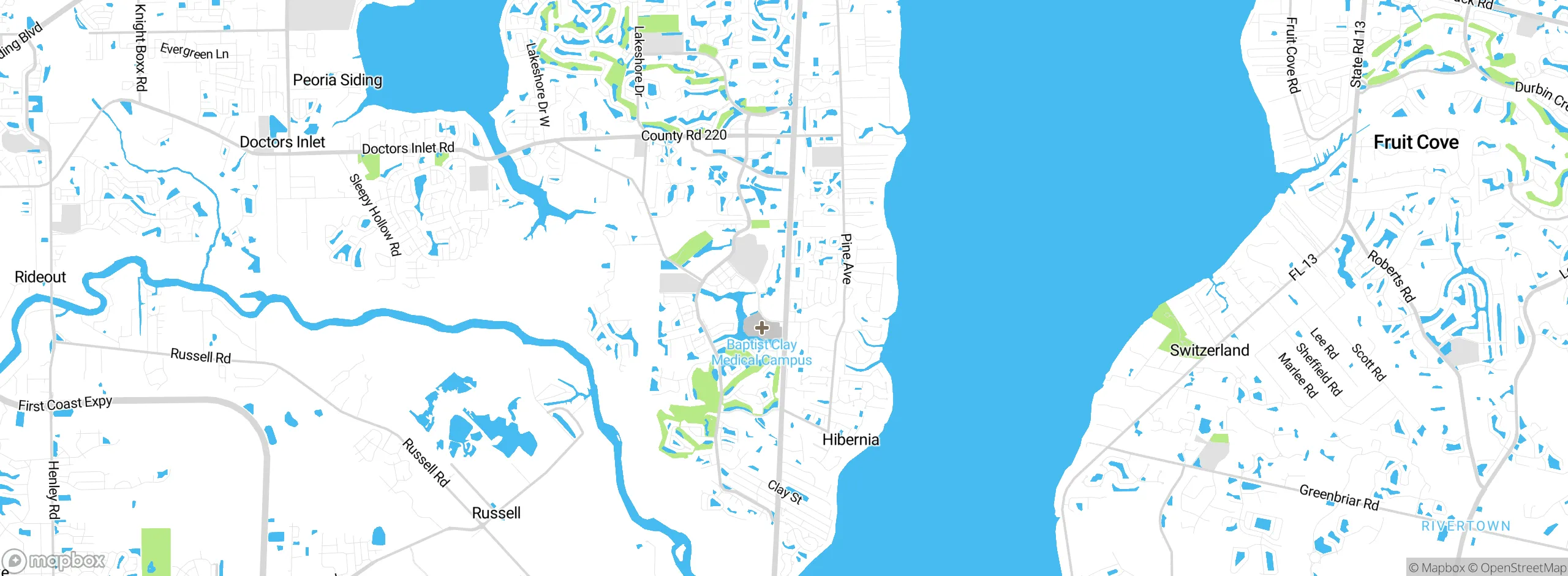 Map showing approximate location