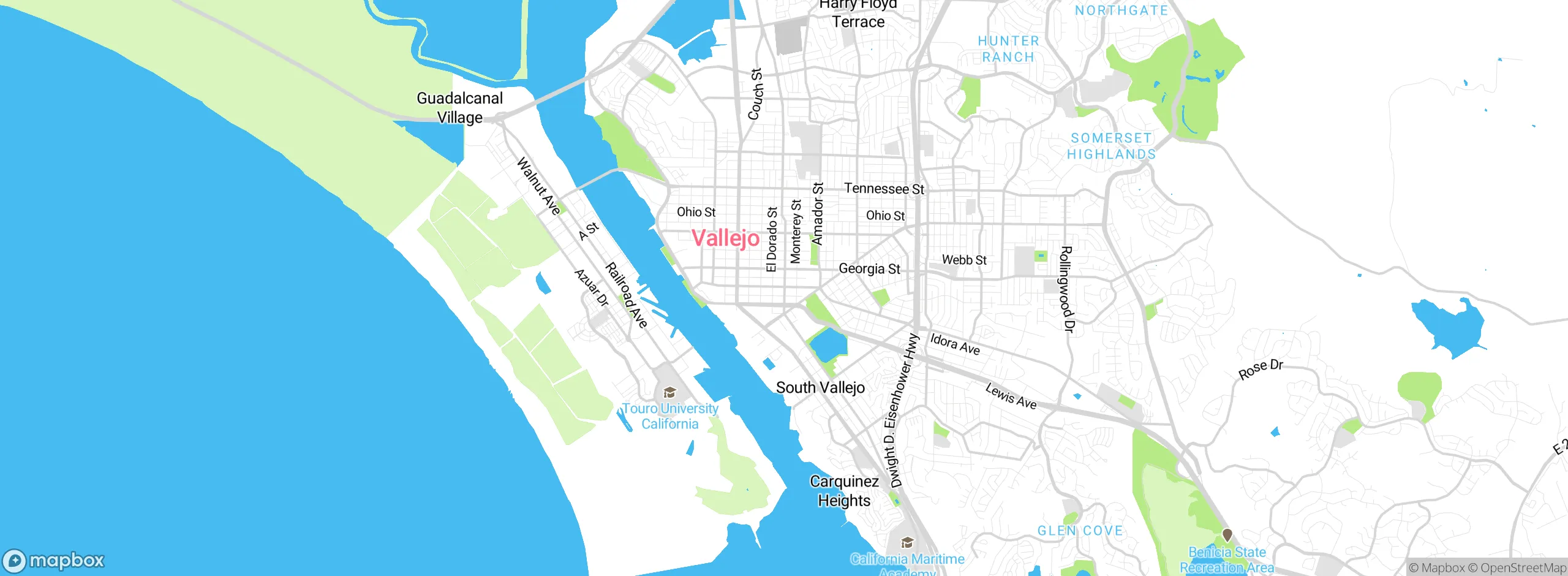 Map showing approximate location