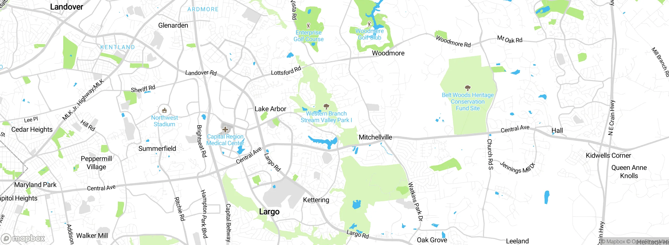 Map showing approximate location