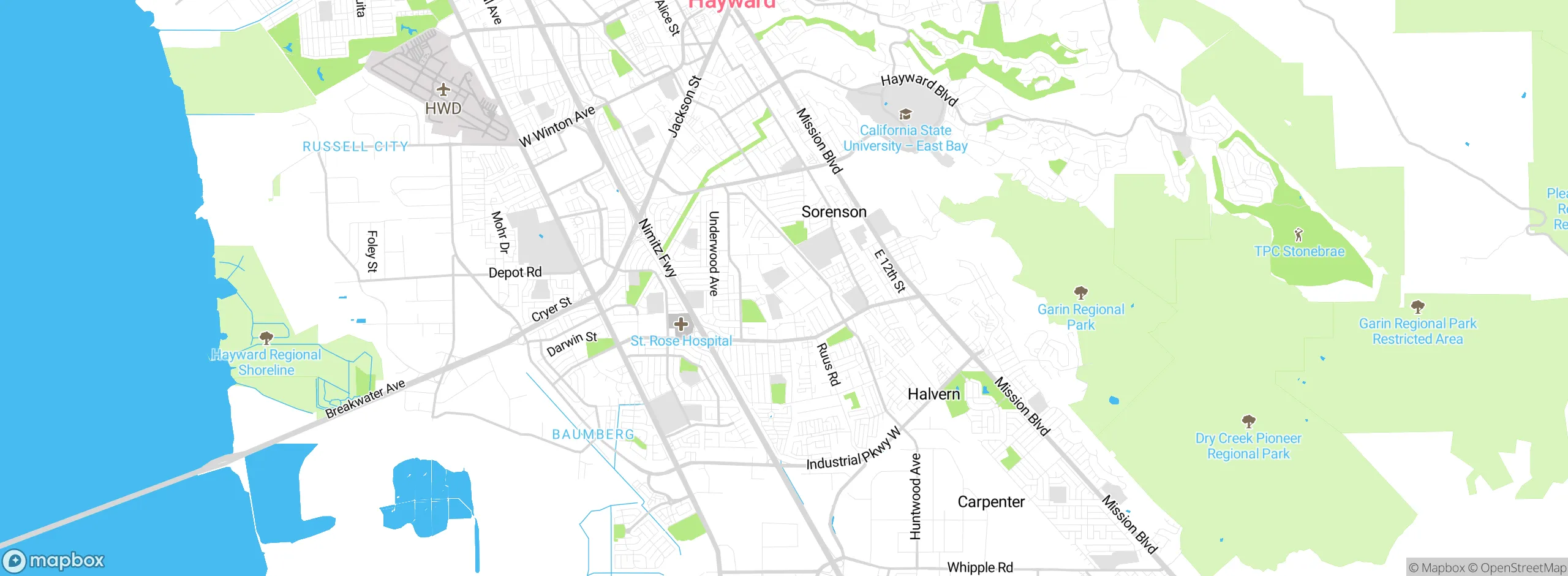 Map showing approximate location